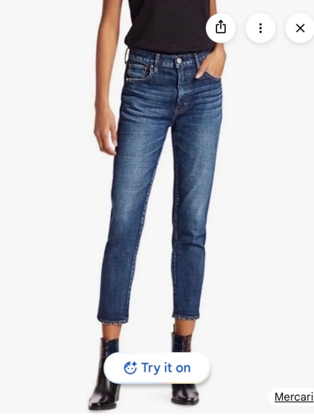 Moussy Vintage Howa Slim Straight Distressed Jeans Size  27